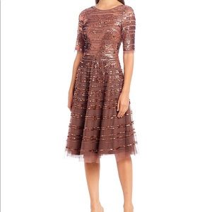 Stripped Sequin Dress